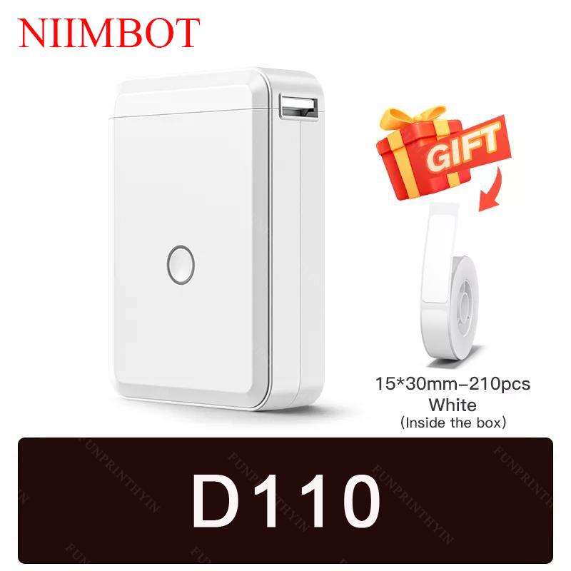 Máy in nhãn Niimbot D110 Giấy in nhiệt Băng không dây không dây Bao gồm nhiều mẫu có sẵn cho điện thoại Văn phòng tại nhà