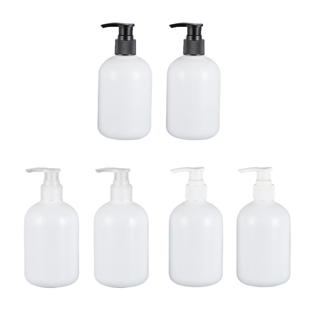 10pcs 350ml Empty Shampoo Conditioner Pump Bottle Dispenser Container