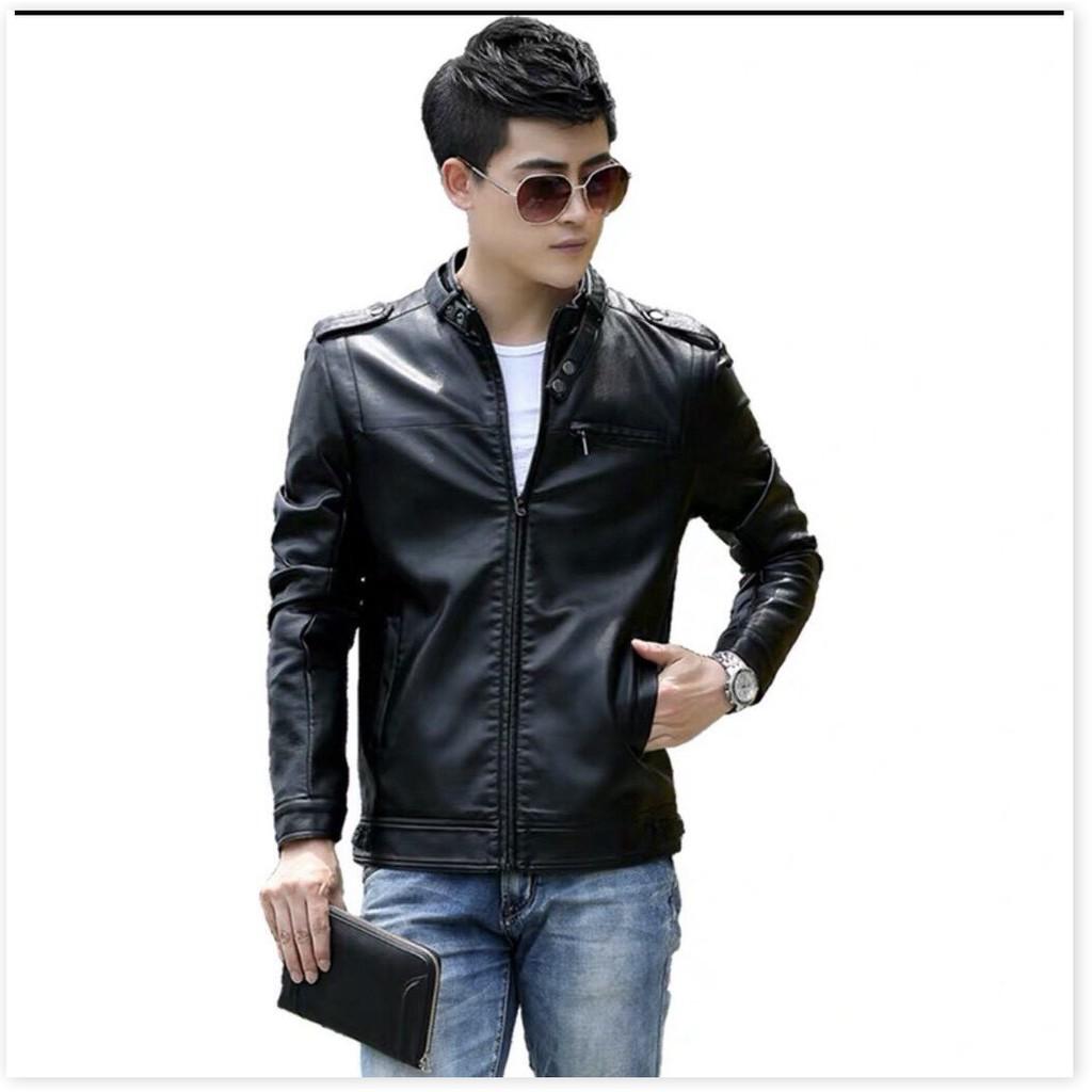 Áo khoác da nam dây kéo đồng da xịn KHÔNG BONG TRÓC hàng xịn cao cấp nhất 2021 KHANH AN FASHION