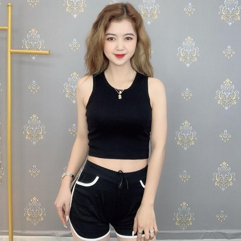 Bộ thể thao ba lỗ nữ ngắn tay