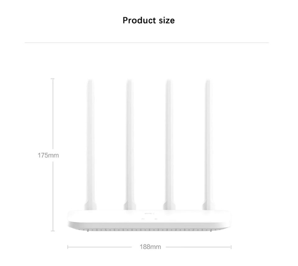 Bộ phát WIFI Xiaomi 4A - DVB4230GL | AC1200 băng tần kép | Lan 10/100Mbps | Dễ cài đặt | Bản quốc tế | Bảo hành 18 tháng | Hàng Chính Hãng