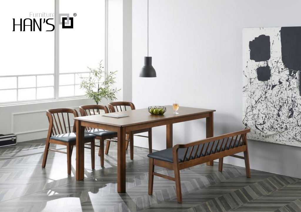 Bộ Bàn Ăn Hàn Quốc Han's Furniture RYAN B3C