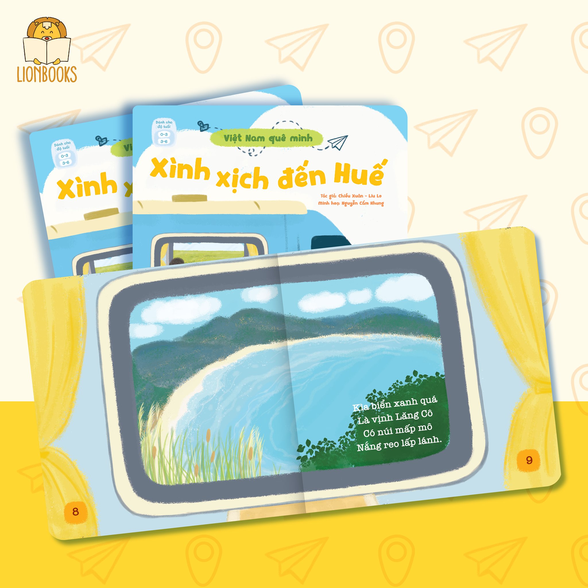 Sách Thơ Cho Bé - Set 3 Cuốn Gia Đình Bé Bỏng Đi Du Lịch (Bộ Việt Nam Quê Mình) - Truyện Tranh Cho Trẻ Tập Nói, Mầm Non 0-1-2-3-4-5-6 Tuổi