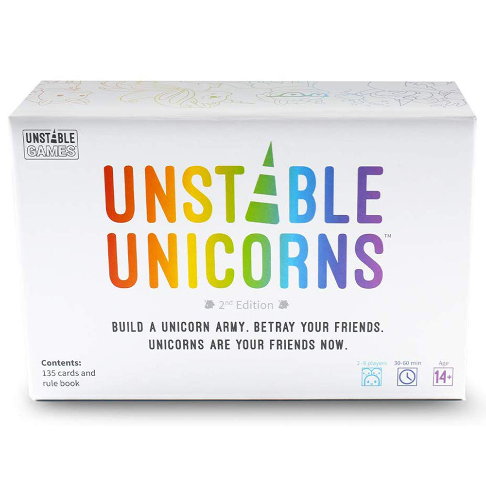 Bộ Thẻ Trò Chơi Board Game Unstable Unicorns 2 nd Edition Bản Tiếng Anh Chất Lượng Cao