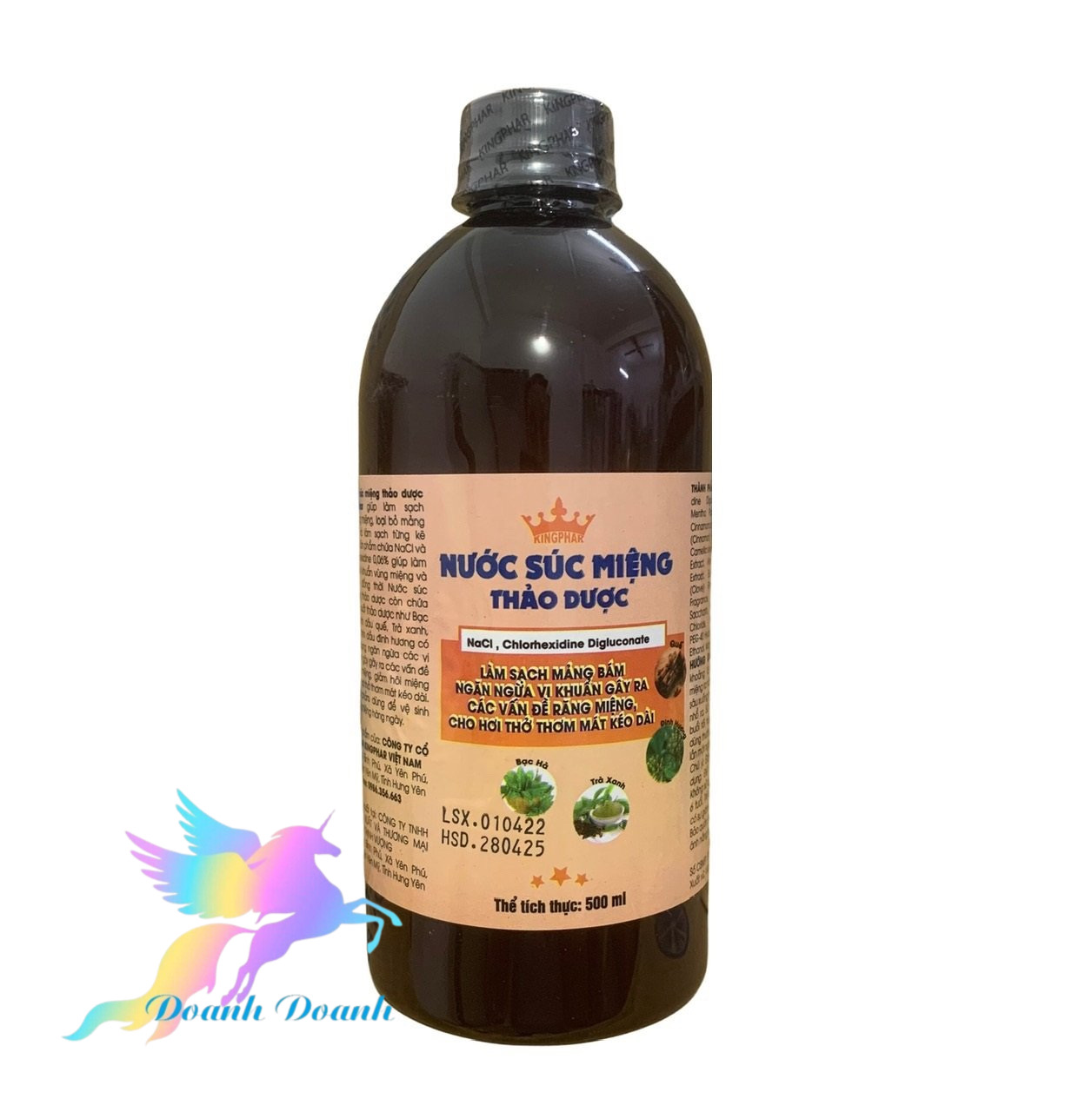 Nước súc miệng thảo dược Kingphar 500ml