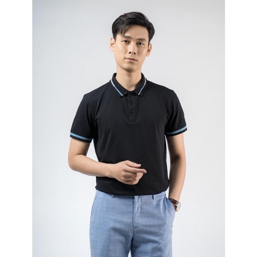 OWEN - Áo polo nam Owen màu đen 220344 - Áo thun ngắn tay có cổ nam