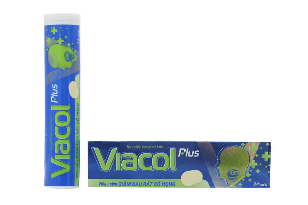 Kẹo ngậm Viacol Plus Vietnat giảm ho đau họng - 20 viên/ tuýp