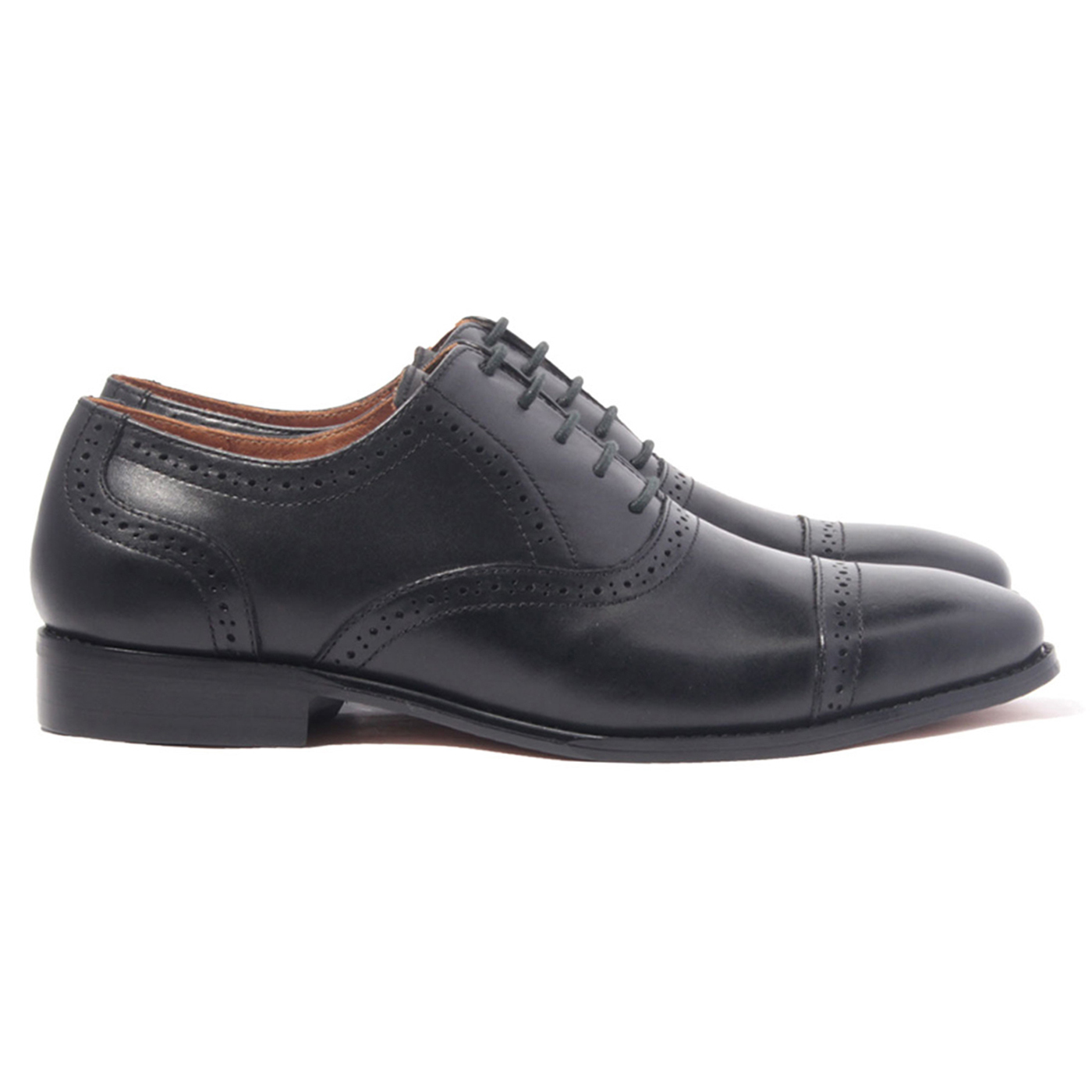 Giày Tây Oxford Banuli Nam Công Sở Da Bê Italian Dây Buộc H1CO1M1 (Da Mềm Dẻo, Đế Siêu nhẹ, Bảo Hành Trọn Đời)