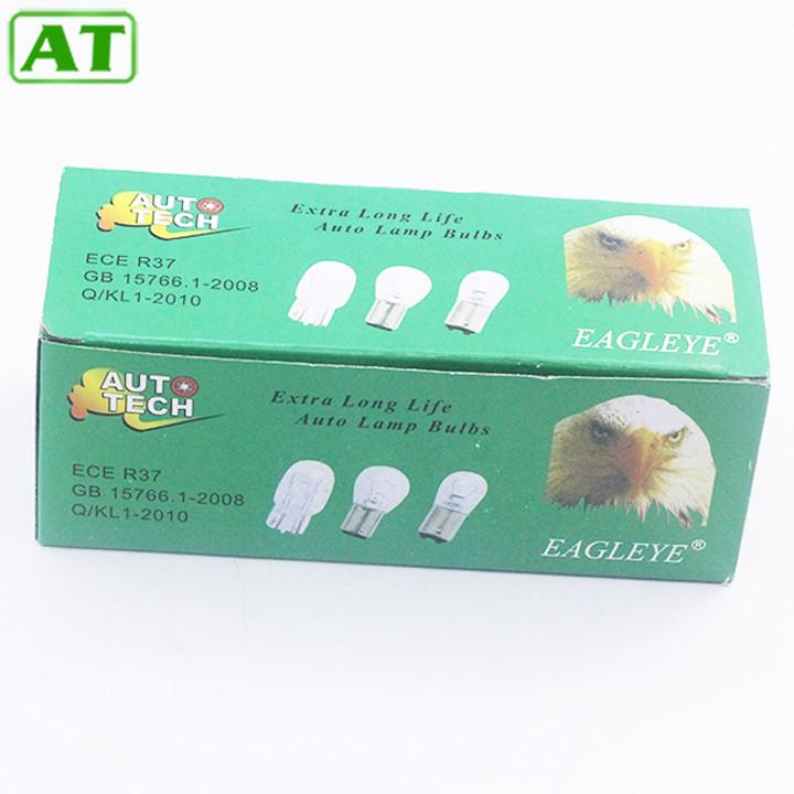 Hộp 10 Bóng Đèn Xi Nhan Ô Tô Chân Cài Lệch 12V 21W Màu Vàng