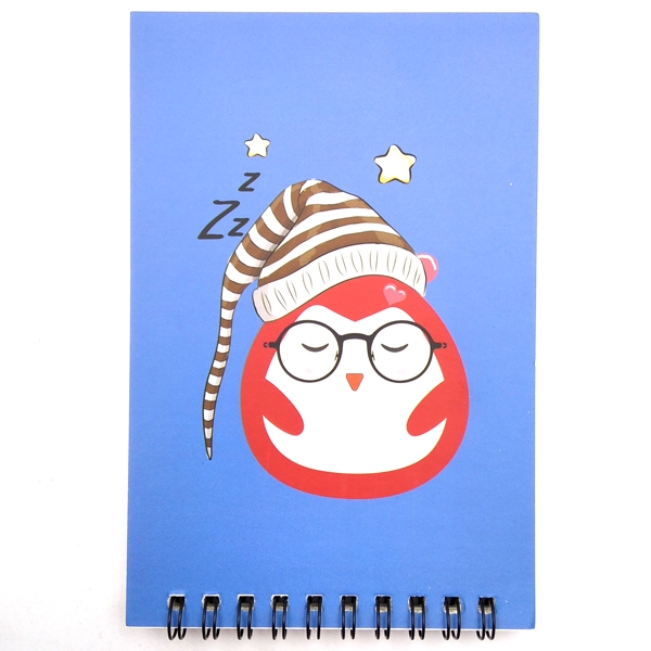 Sổ Lò Xo Penguin Mini 03 10x15cm - Xanh Dương