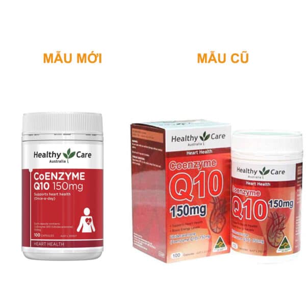 Bổ tim Úc Healthy Care CoEnzyme Q10 150mg giúp duy trì sức khỏe tim mạch, nâng cao sức khỏe chung - OZ Slim Store