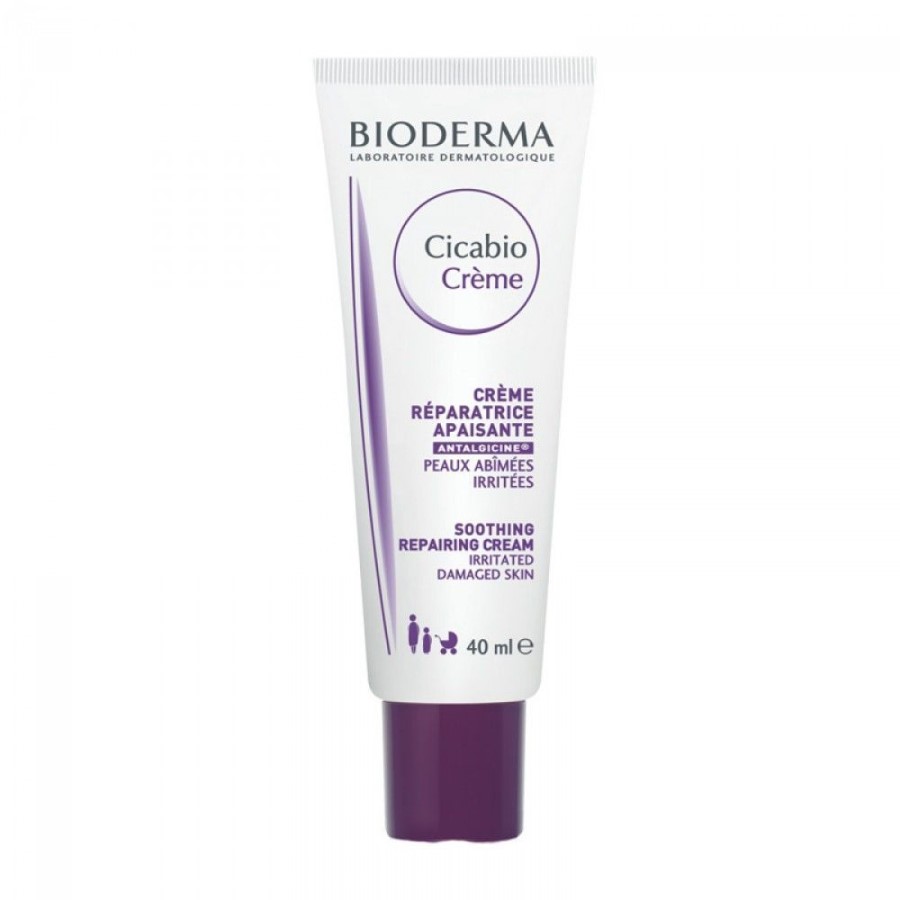 Combo Kem Dưỡng Da BIODERMA CICABIO Cream 40ml và  Sebium Gel Moussant - Gel Rửa Mặt Tạo Bọt Cho Da Dầu Đến Da Hỗn Hợp (45Ml)