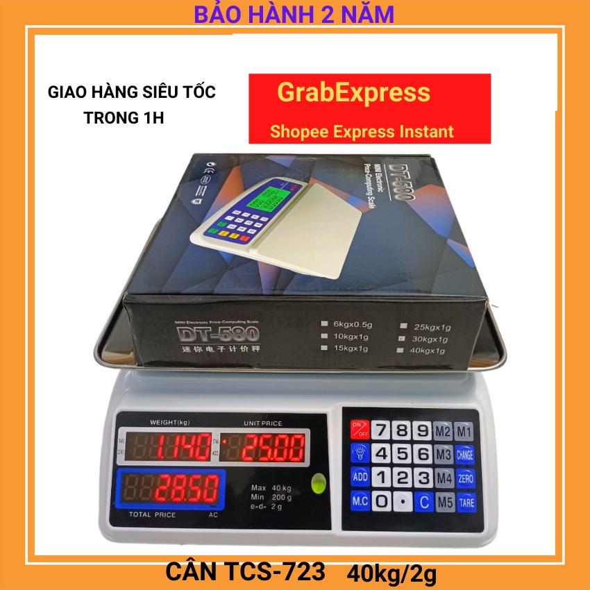 Cân điện tử tính tiền dùng cho bán hàng hoa quả, thịt cá Lưu được nhiều mức giá khác nhau