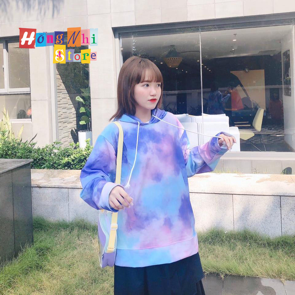 Áo Hoodie 3D V4 Mẫu Mới - Hoodie Loang Màu 3D Dáng Rộng Unisex Nam Nữ Mặc Được