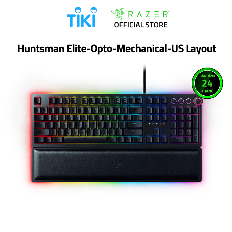 Bàn Phím Razer Huntsman Elite Clicky Optical Switch RZ03-01870100-R3M1 - Hàng Chính Hãng