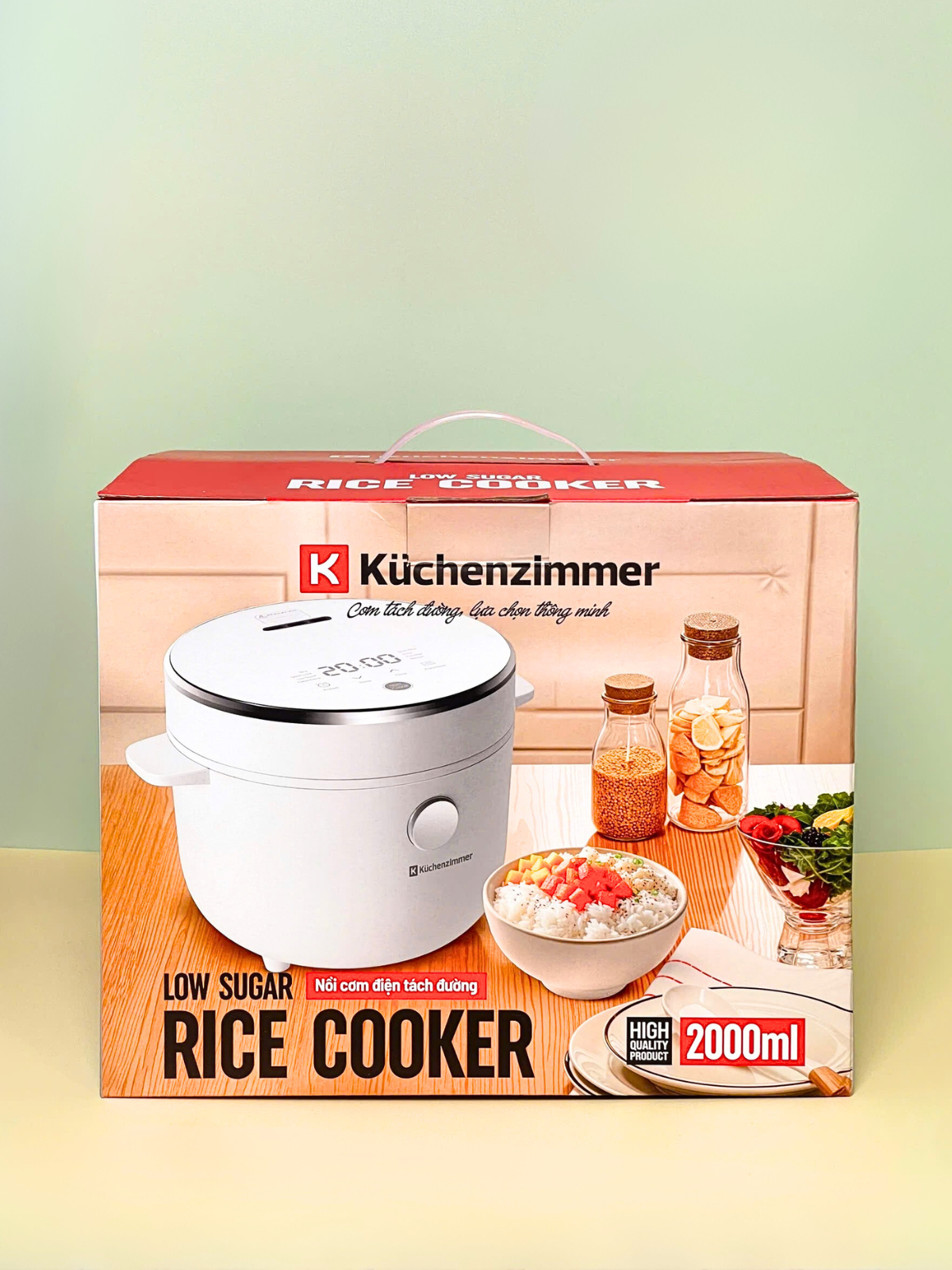 Nồi Cơm Điện Tách Đường Kuchenzimmer 2L-013628 Hàng Chính Hãng