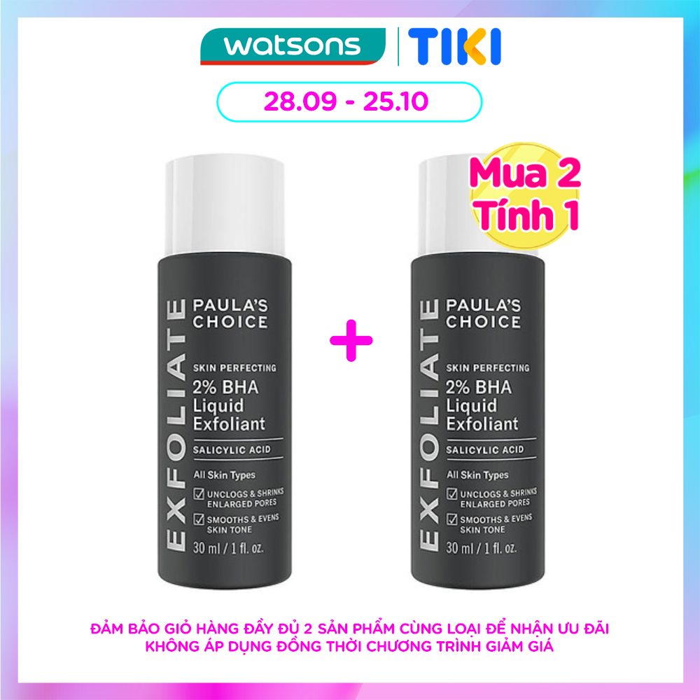 Dung Dịch Paula's Choice Loại Bỏ Tế Bào Chết Chứa 2% BHA Skin Perfecting Liquid Exfoliant 30ml