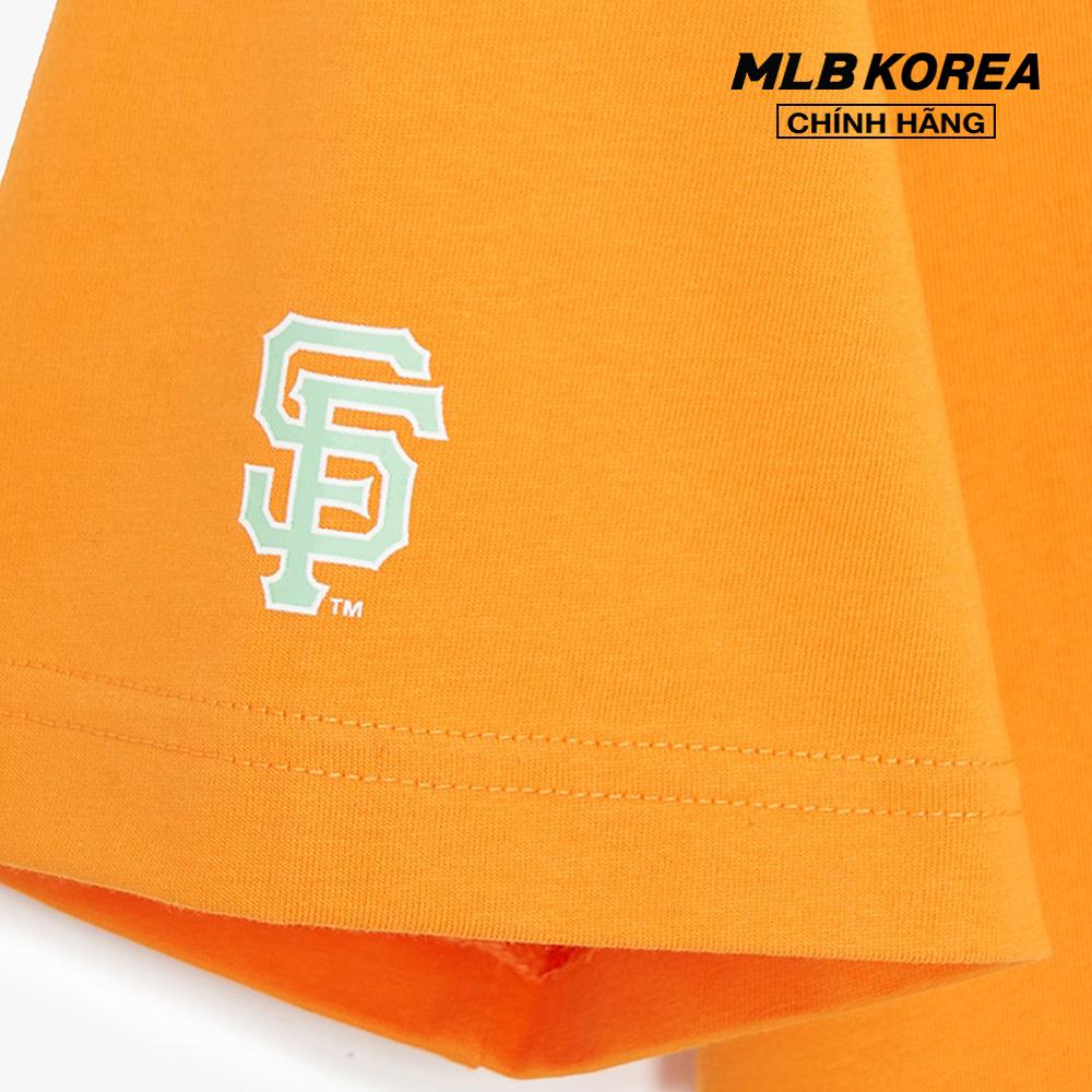 MLB - Áo thun unisex cổ tròn tay ngắn phối logo trẻ trung 3ATSL0233-14ORS