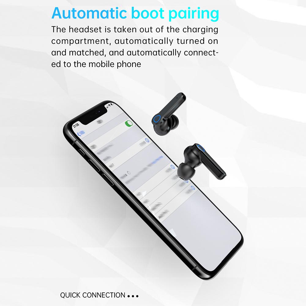 M19 TWS BT5.1 Wireless Earphones 3D Touch Control LED Digital Display IPX7 Waterproof CVC 8.0 Noise Reduction Earbuds