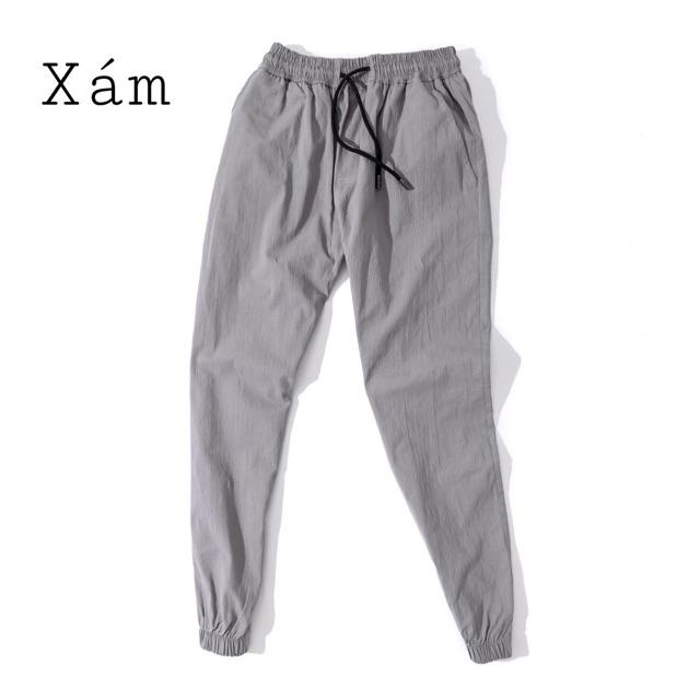 Quần Jogger Nam Đũi co giãn, chất dày dặn ko bai không xù dáng trẻ trung