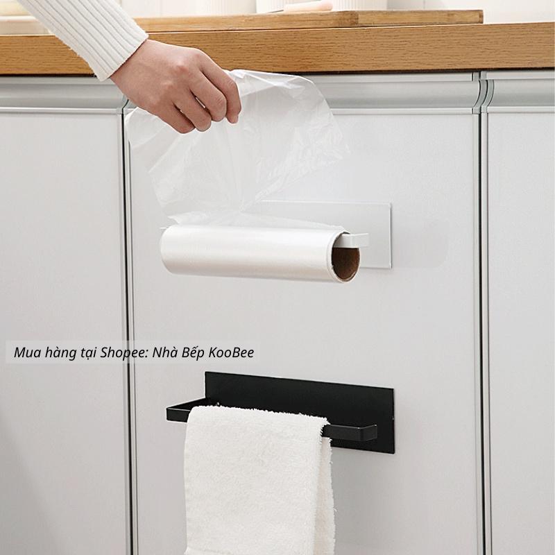 Kệ treo tường nhà bếp - Móc treo giấy lau bếp đa năng, cuộn giấy vệ sinh không cần khoan đục KooBee