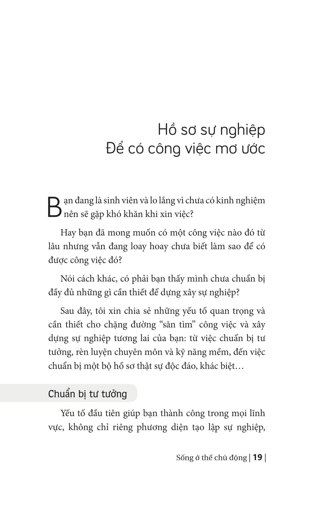 Sống Ở Thể Chủ Động (Tái Bản 2019)