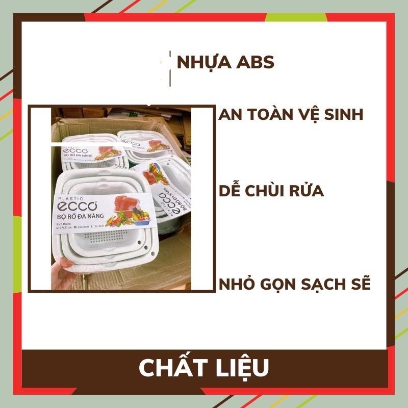 Set 3 thau và rỗ NHỰA rửa rau củ , hoa quả , Trái Cây tiện Lợi