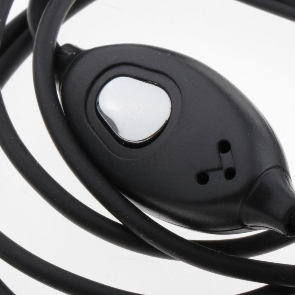 2Pcs 2 PIN Earpiece Ear Hook Interphone Earphone for BAOFENG UV5R Plus BF-888S