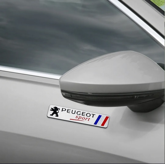 Tem nhôm PEUGEOT SPORT dán trang trí xe ô tô