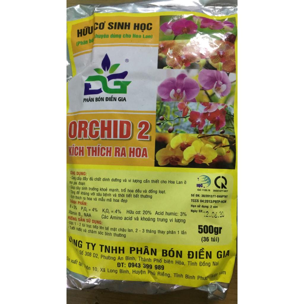 Phân bón hữu cơ gói 36 túi lưới ORCHID ĐG tốt rễ cho hoa lan cây cảnh