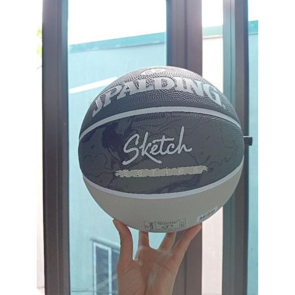 Quả bóng rổ Spalding Sketch 84-382Z( New Arrival 2023)- Indoor/ Outdoor size 7