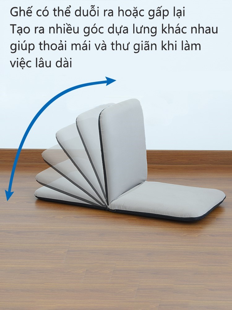 Ghế bệt tựa lưng tatami cao cấp có thể gấp gọn DM911