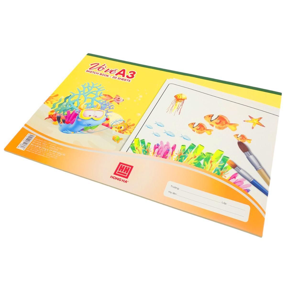 Vở Vẽ A3 Hồng Hà 4942 (20 Tờ) - Mẫu 2