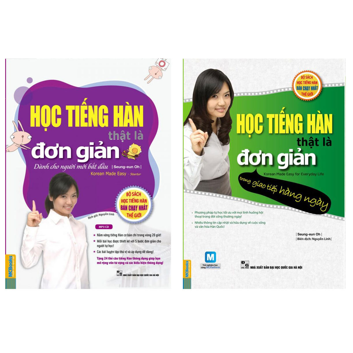 Combo Học tiếng Hàn đơn giản cho người mới bắt đầu - Giao tiếp hàng ngày