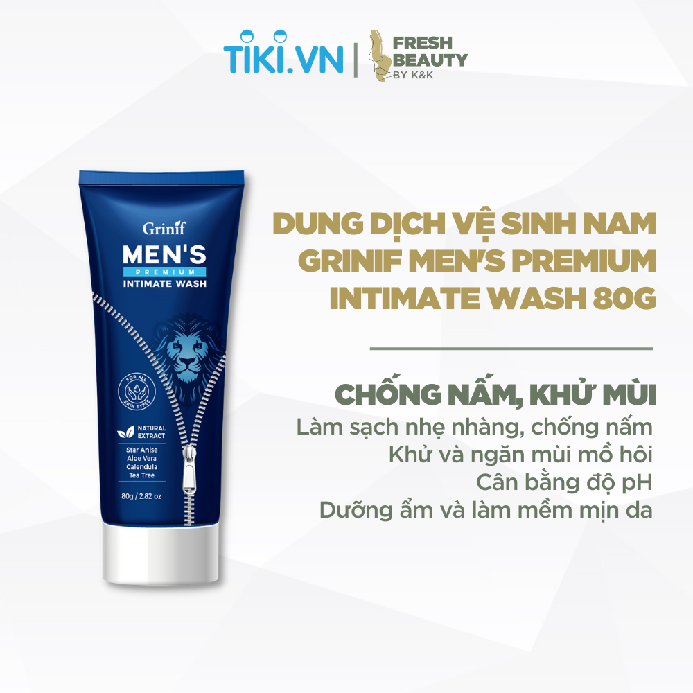 Dung dịch vệ sinh nam giới Hàn Quốc Grinif Men's Premium Intimate Wash 80g