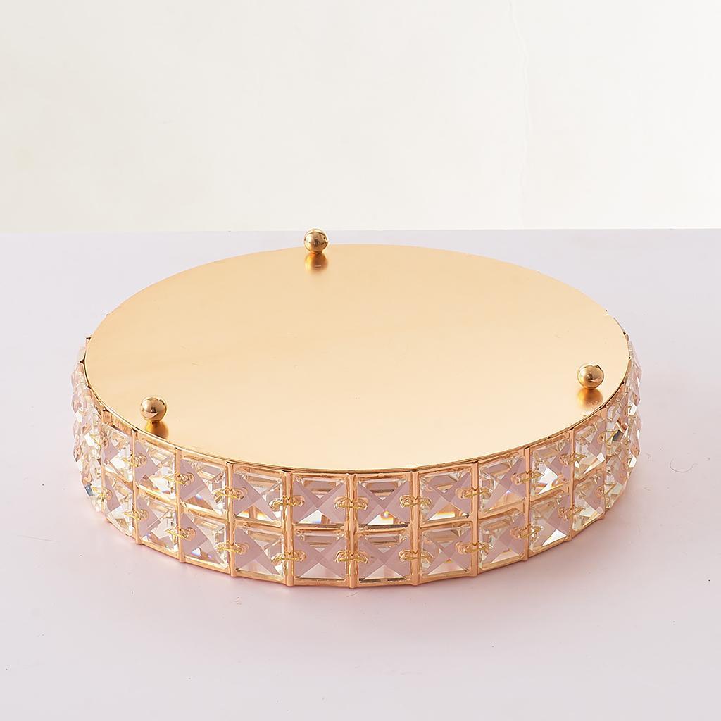 Cosmetic Organizer Tray, Decorative Plate, Crystal Beads, Make-up Tray