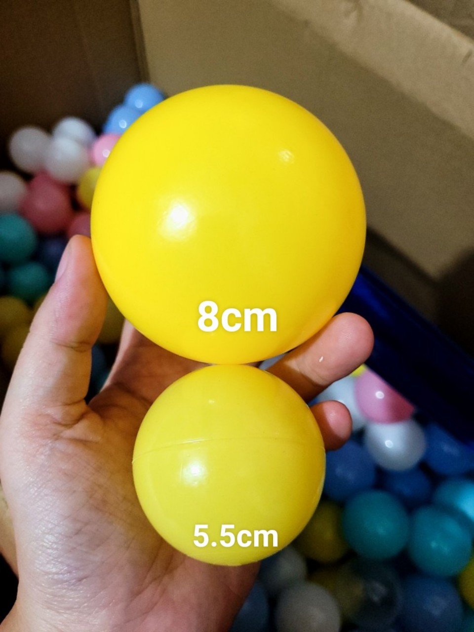 Bóng nhựa mềm cho bé 8cm