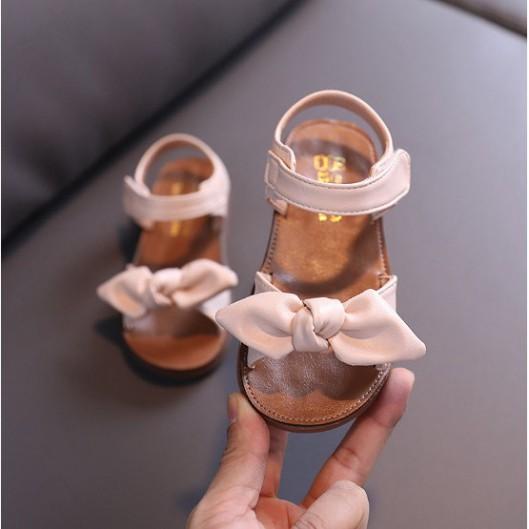 LOẠI 1_Sandal bé gái đính nơ xinh xắn 1-6 tuổi