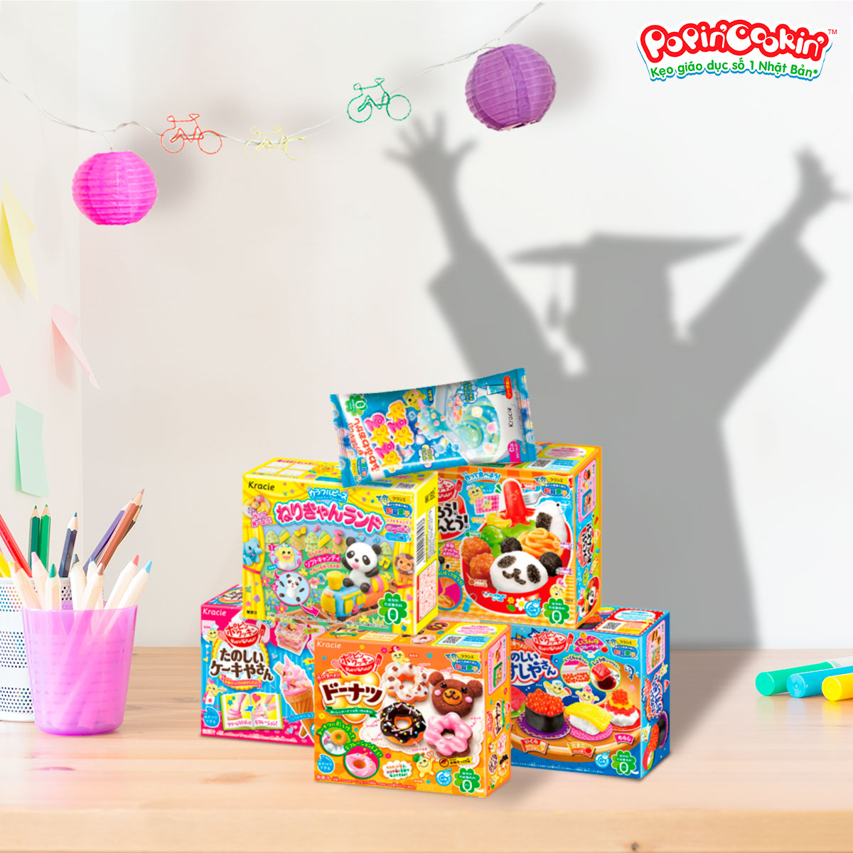 Kẹo popin cookin sáng tạo thế giới sắc màu colorful peace