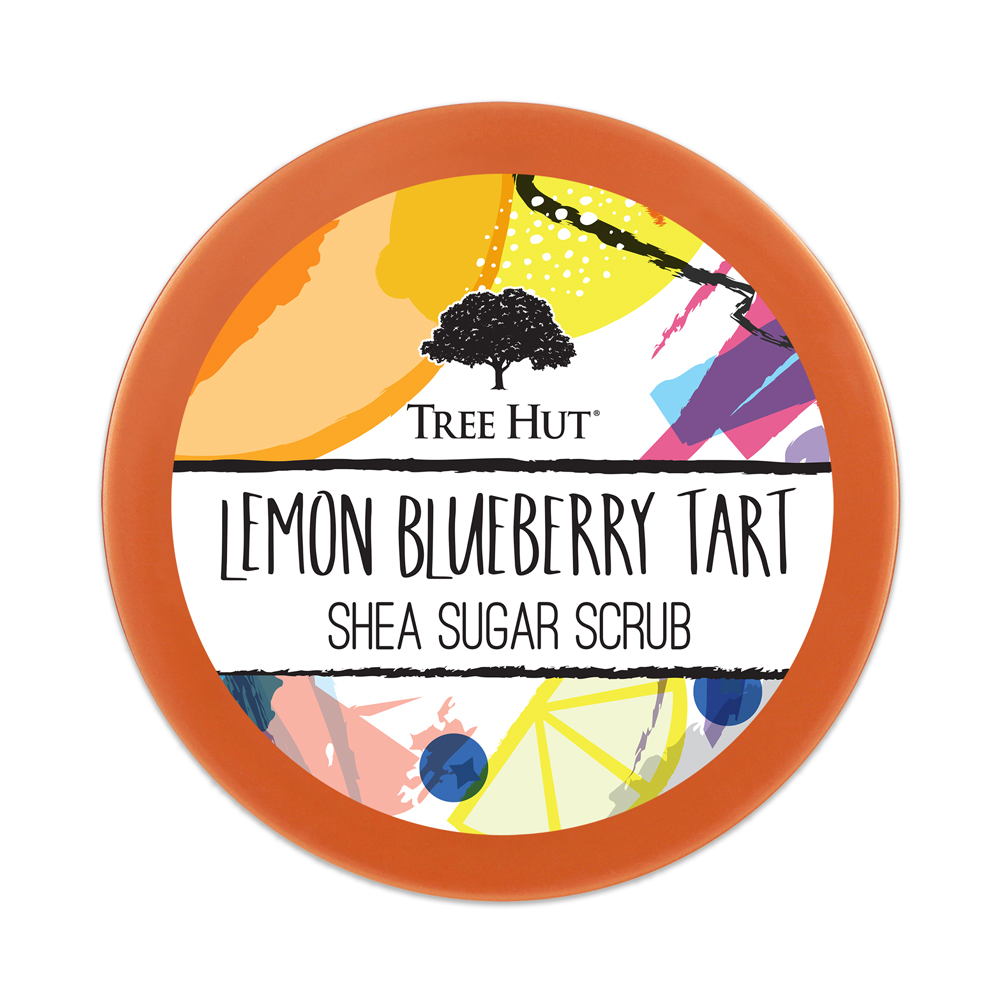 Tẩy tế bào chết cơ thể Tree Hut Shea Sugar Scrub Lemon Blueberry Tart