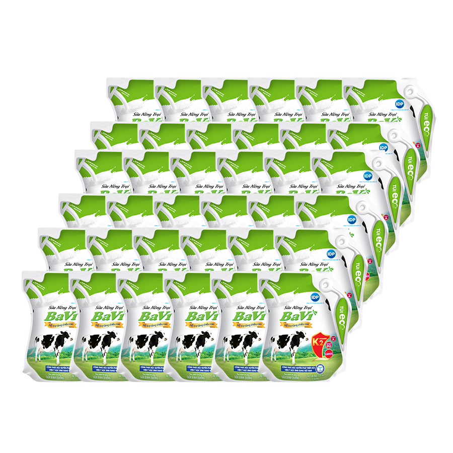 Thùng 24 Túi Sữa Chua Uống Hương Cam KUN 110ml/túi