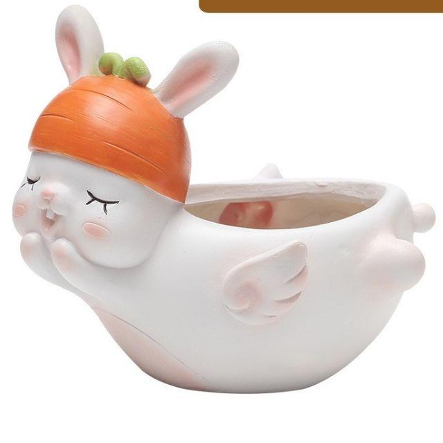 Chậu con vật thiên thần trồng cây, phù hợp trồng cây để bàn, sen đá, cẩm nhung