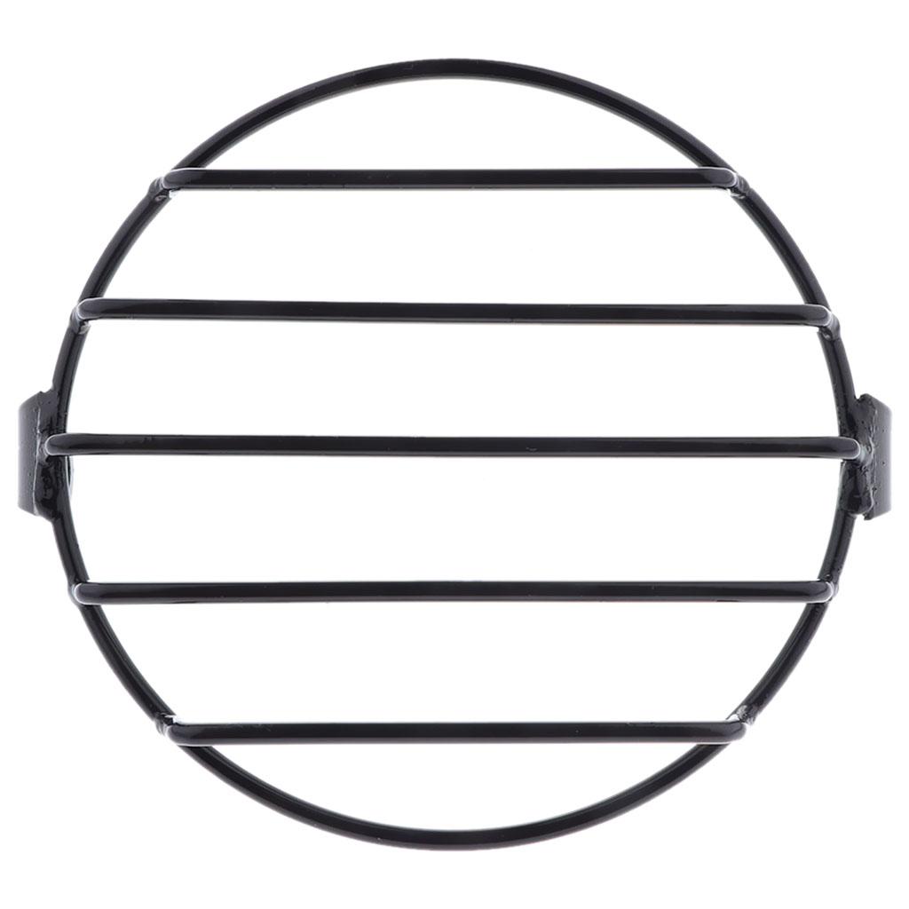 Metal Motorcycle Headlight Grille Cover Retro Grill Cover, Metal Headlamp Mounting Hardware for Honda GN125 CG125