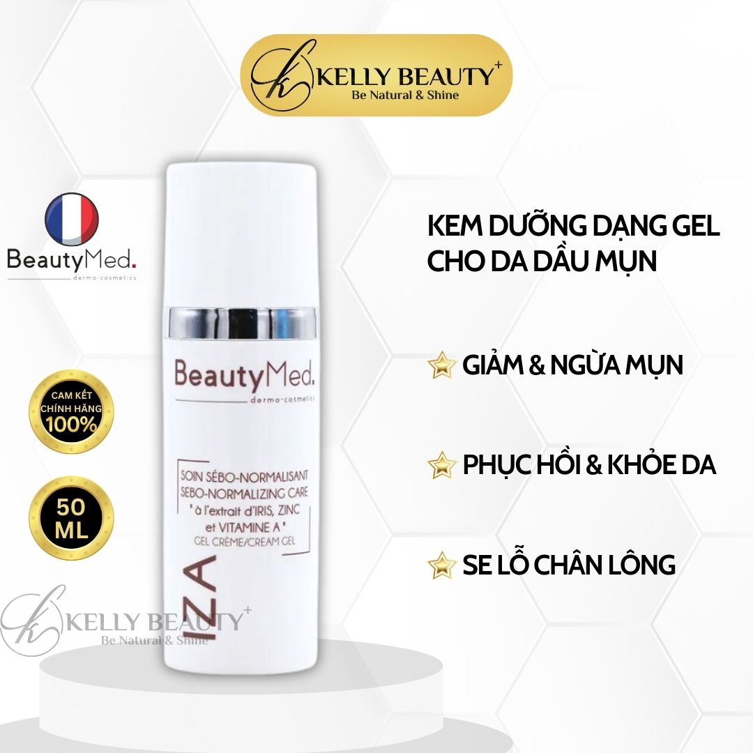 BeautyMed IZA Cream Gel - Kem Dưỡng Dạng Gel Cho Da Dầu Mụn | Kelly Beauty