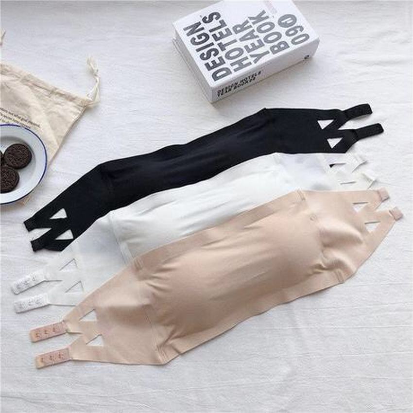 Áo bra không dây có đệm ngực 2 móc Cài Sau