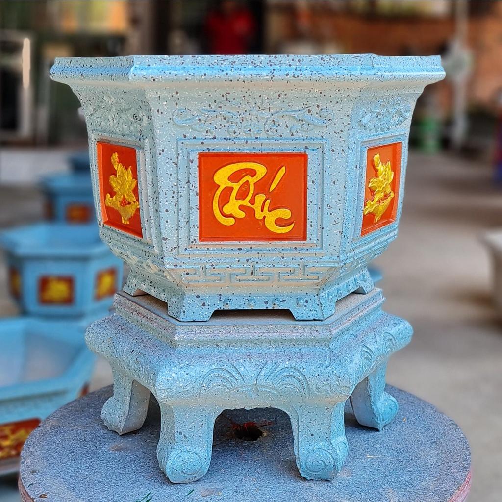Khuôn đúc chậu cảnh lục giác 38 và chân đôn