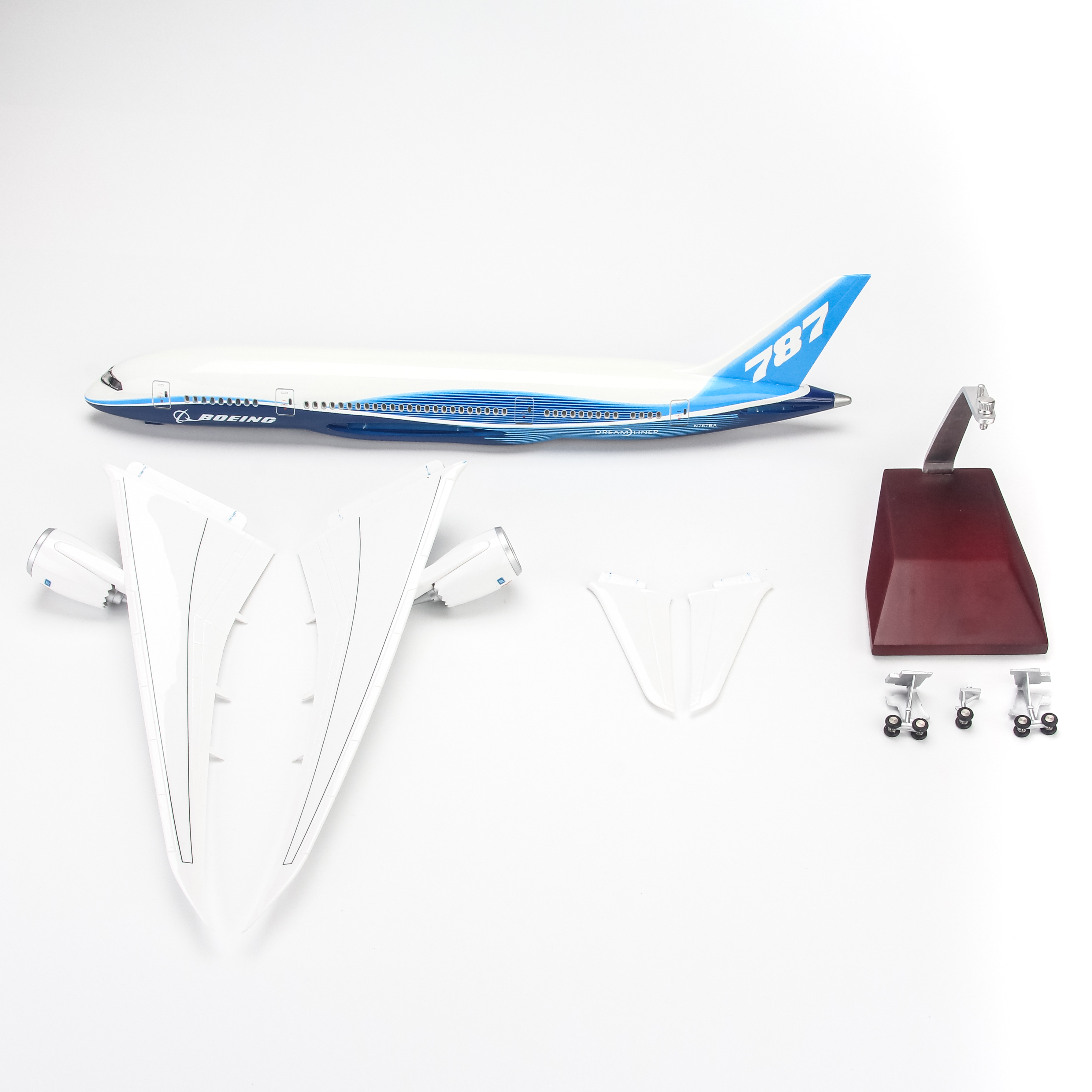 Mô hình máy bay Original Boeing B787 lắp ráp có đèn 47cm MBMH46