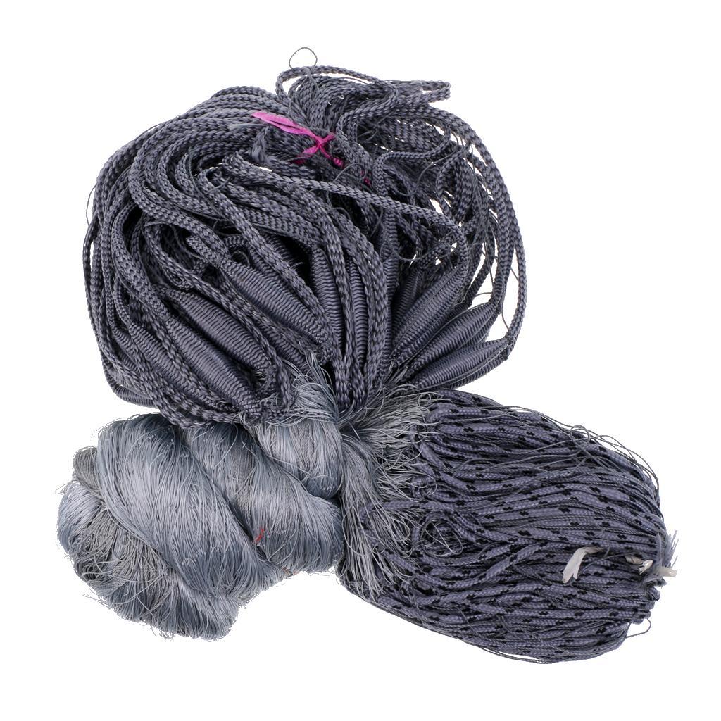 30X1.8m Fisherman 4 x 4cm Mesh Hole Fishing Fish Gill Net Gillnet Fishing Net Baits Cast Mesh Trap Fishing Trap Grey