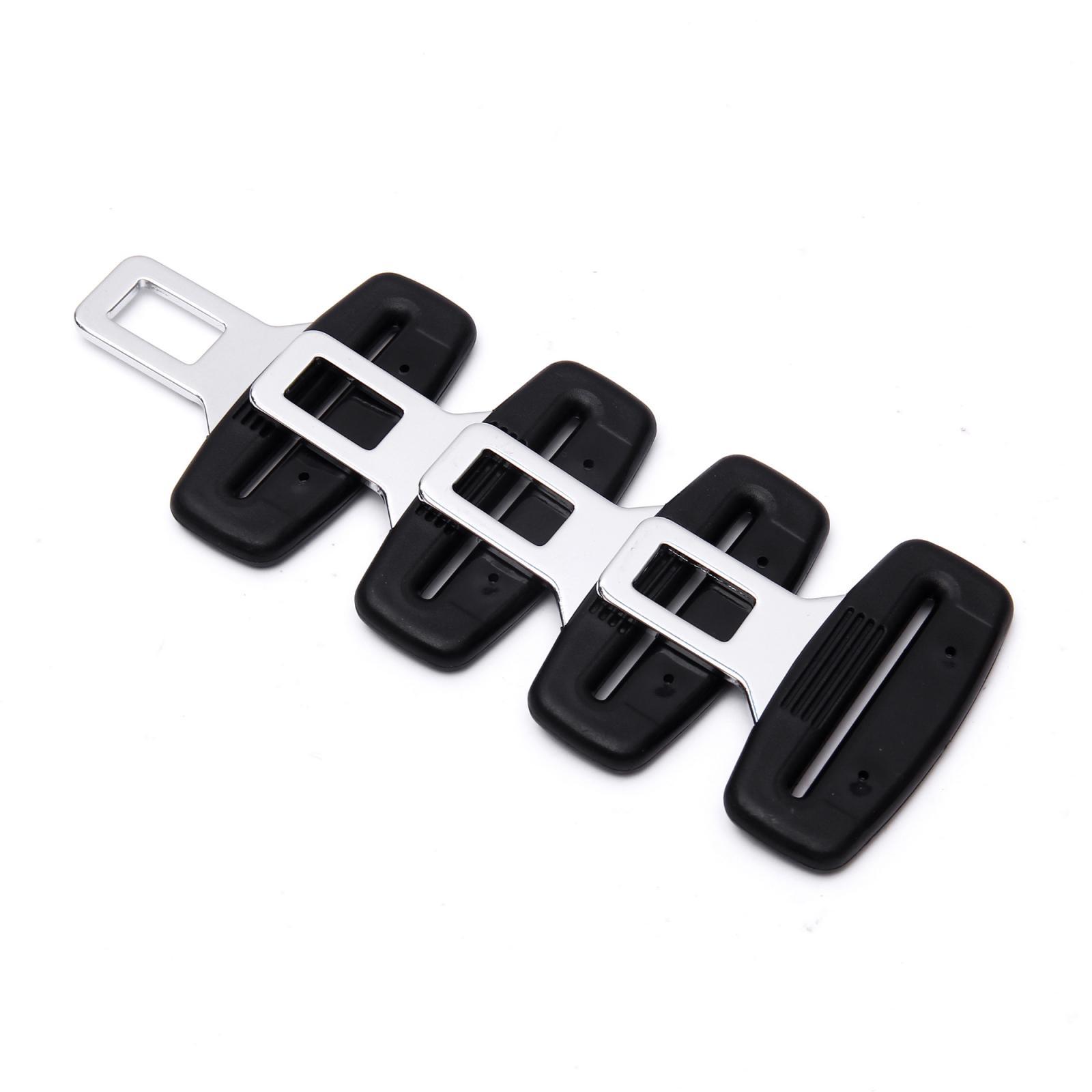 Universal Auto Car Seat Safety Belt Buckle Belt Clip Silencer Metal Tongue