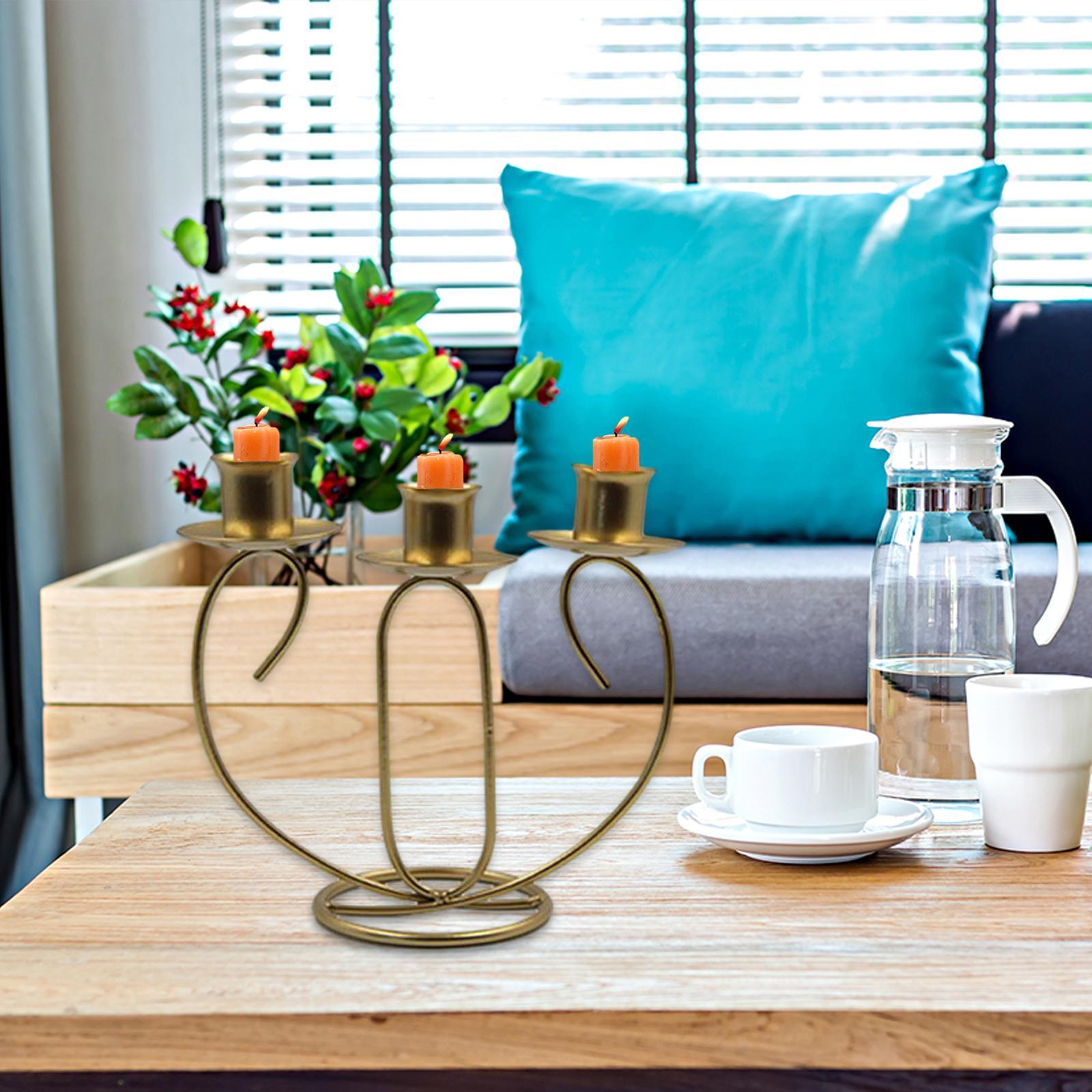 Tealight Candles Holder Candelabras Farmhouse Home Candles Stand Metal Candlestick for Prayer Candles Dining Room Housewarming Taper Candles